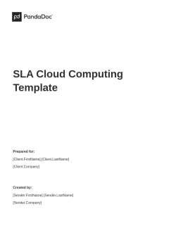 SLA Cloud Computing Template