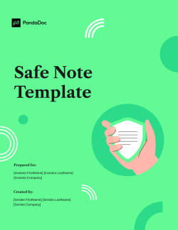 Safe Note Template