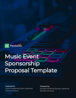 Music Event Sponsorship Proposal Template