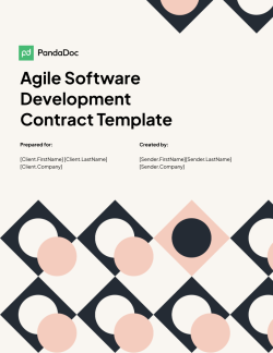 Agile Software Development Contract Template