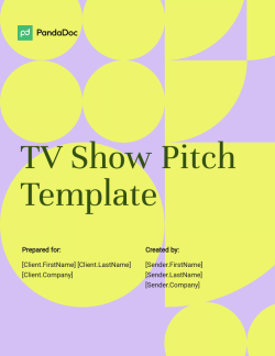 TV Show Pitch Template