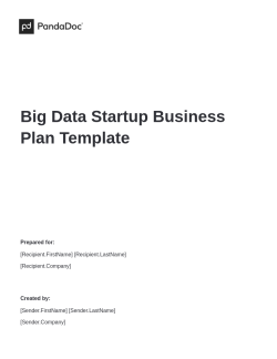 Big Data Startup Business Plan Template