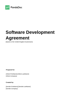 Software Development Agreement Template UK