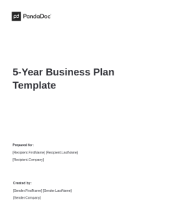 5-Year Business Plan Template