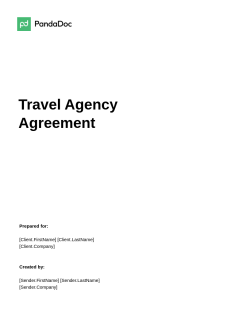 Travel Agency Agreement Template