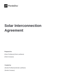 Solar Interconnection Agreement