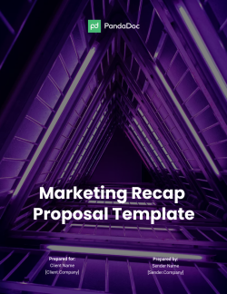 Marketing Recap Proposal Template