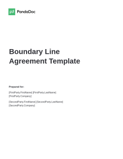 Boundary Line Agreement