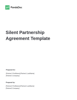 Silent Partnership Agreement Template