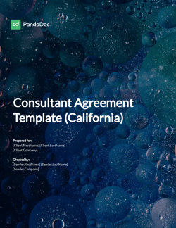 Consulting Agreement Template (California)