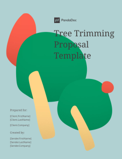 Tree Trimming Proposal Template