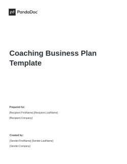 Coaching Business Plan Template