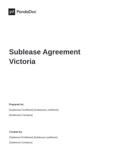 Sublease Agreement Victoria