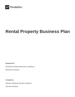 Rental Property Business Plan