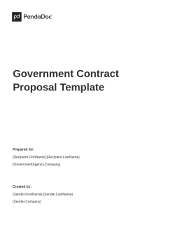 Government Contract Proposal Template
