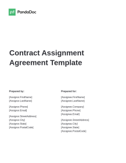 Contract Assignment Agreement