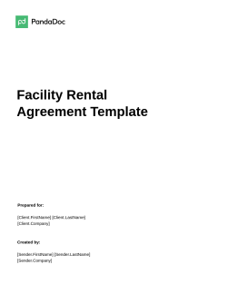 Sports Facility Rental Agreement Template