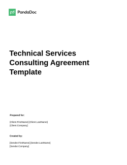 Technical Services Consulting Agreement Template