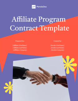 Affiliate Program Contract Template