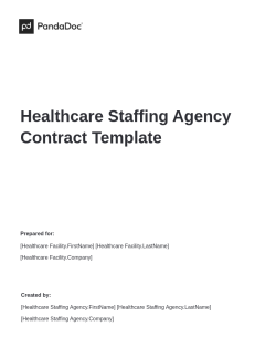 Healthcare Staffing Agency Contract Template