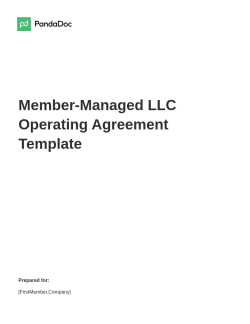 Member-Managed LLC Operating Agreement Template