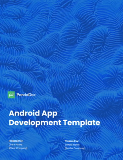 Android App Development Proposal Template
