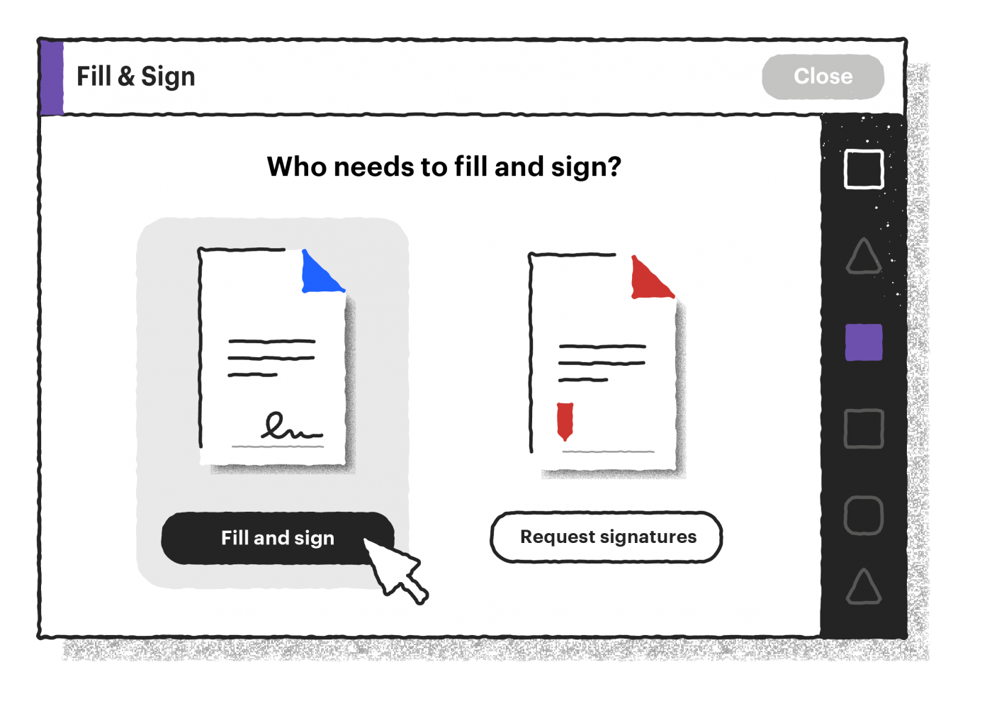 How to sign an electronic form with an electronic signature 