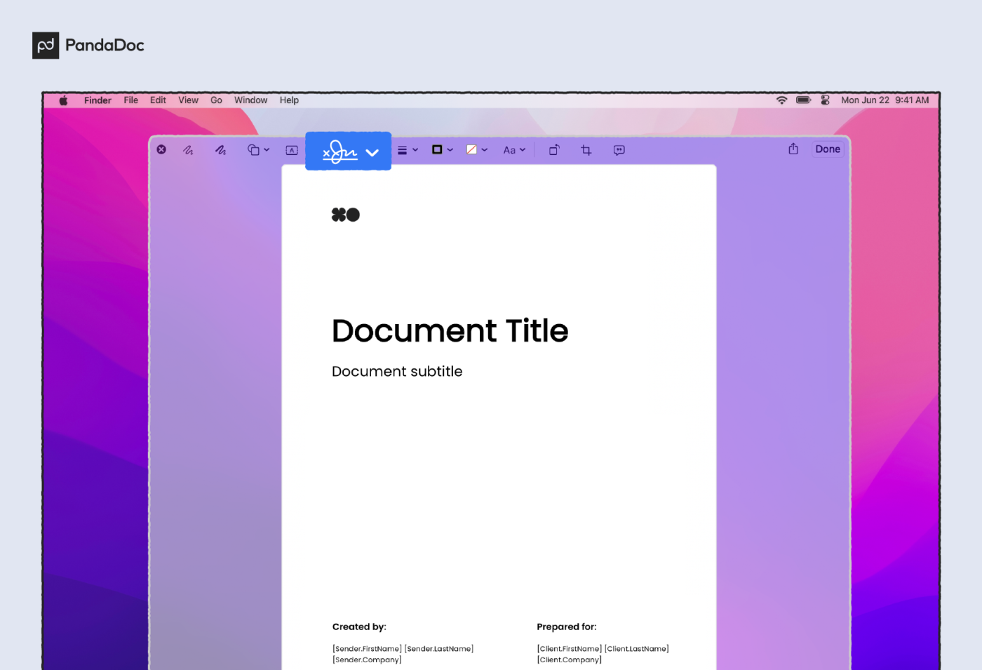 How to sign a Word document on a Mac