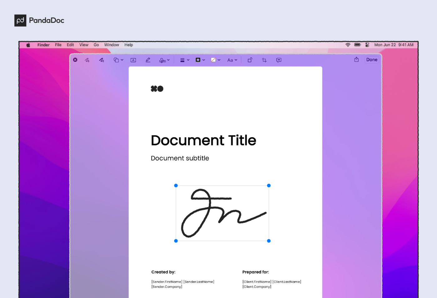 How to sign a Word document on a Mac