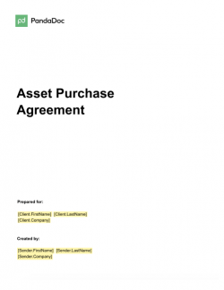 Asset Purchase Agreement Template