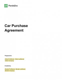 Car Purchase Agreement