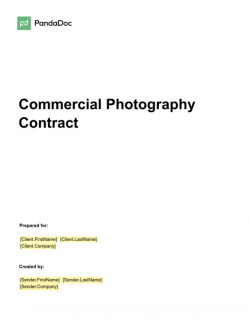 Commercial Photography Contract
