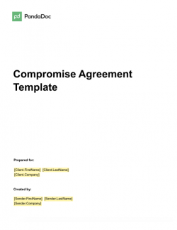 Compromise Agreement Template