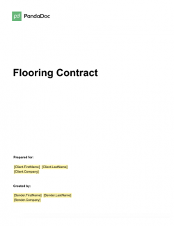Flooring Contract Template