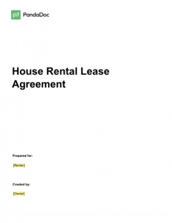 House Rental Lease Agreement Template