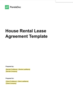 House Rental Lease Agreement Template