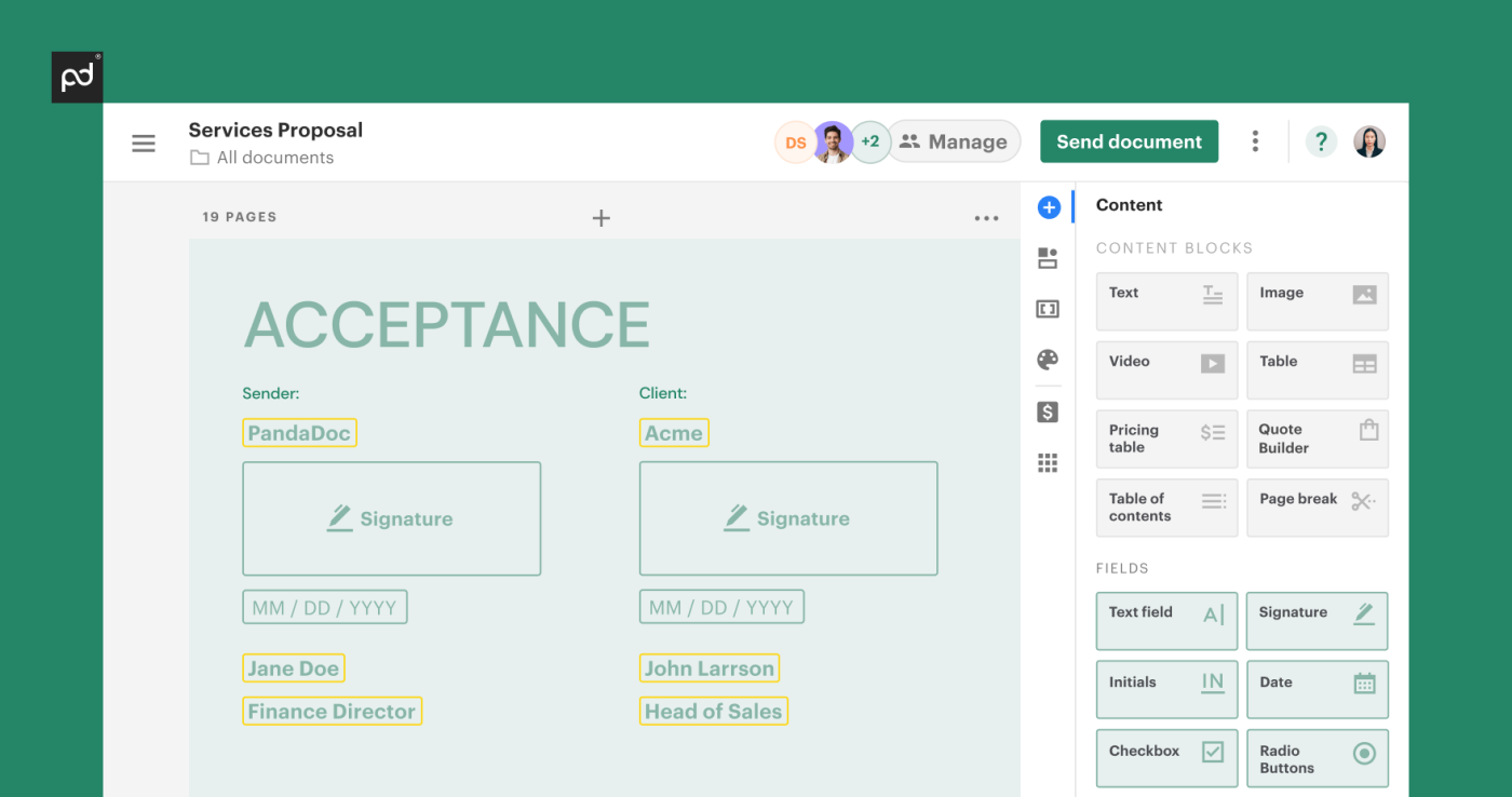 What is “By name title” on a contract? - PandaDoc