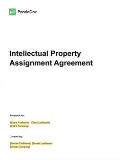 INTELLECTUAL PROPERTY ASSIGNMENT AGREEMENT TEMPLATE