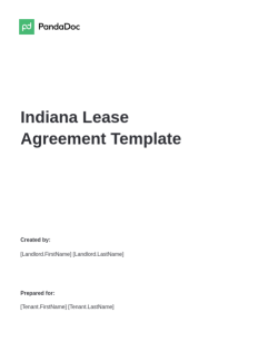Indiana Lease Agreement Template
