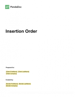 Insertion Order