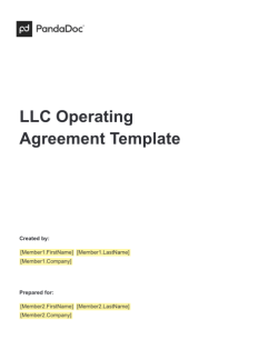 LLC Operating Agreement Template