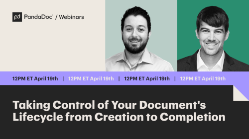 Taking control of your document lifecycle from creation to completion