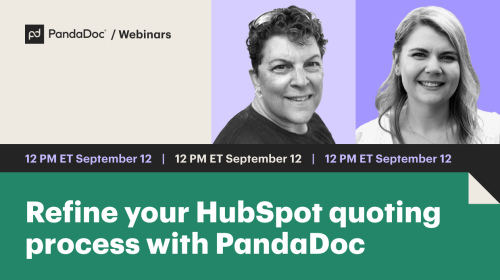 Refine your HubSpot quoting process with PandaDoc