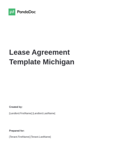 Residential Lease Agreement Michigan