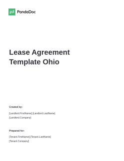 Residential Lease Agreement Ohio