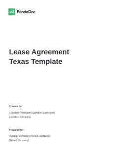 Residential Lease Agreement Texas