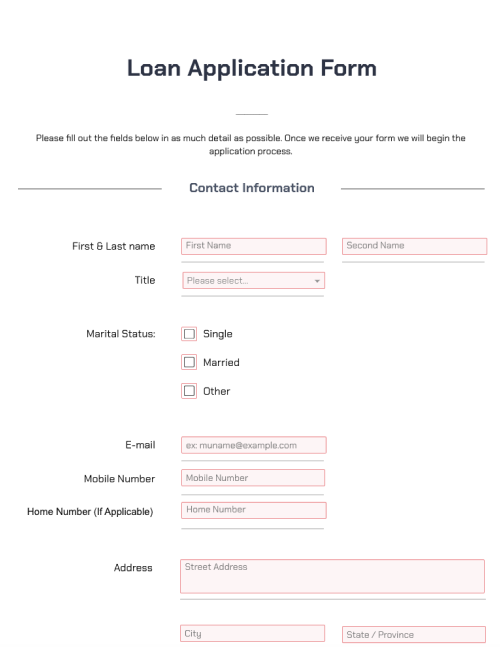 Business Loan Application Form Pdf Fill Online Printa 0695