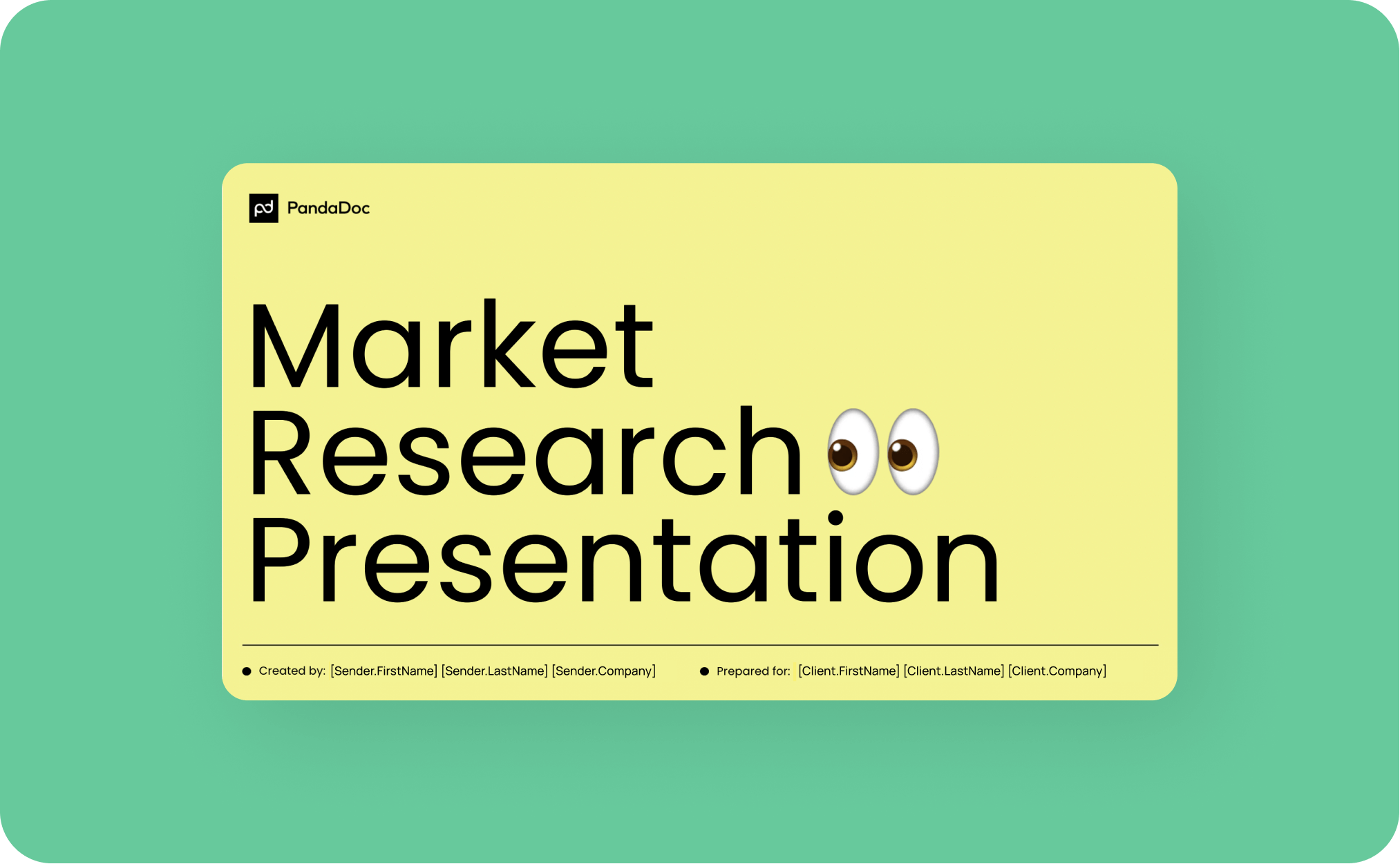 Market Research Presentation PandaDoc