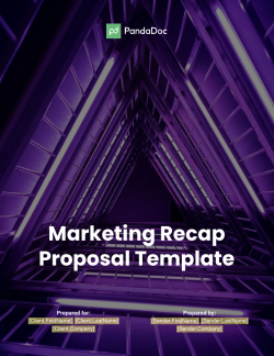 Marketing Recap Proposal Template