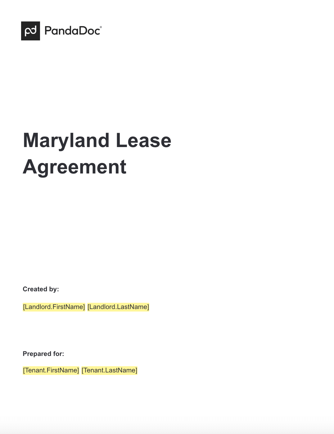 Maryland Lease Agreements